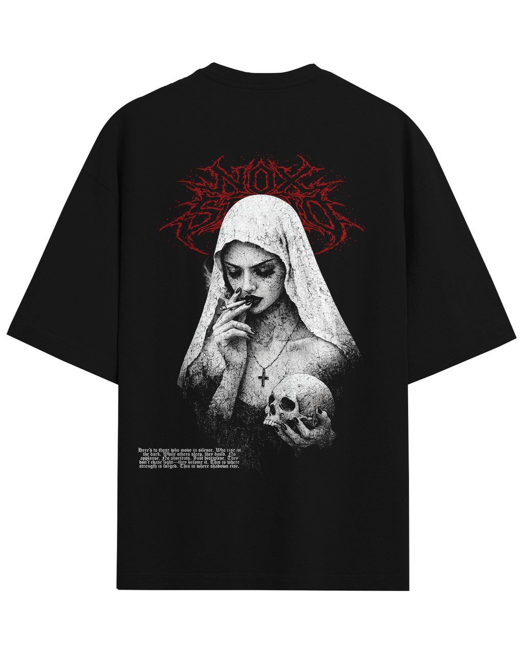 Smoking Nun Statue T-Shirt